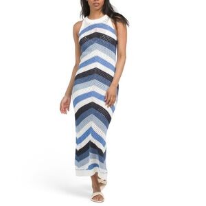 Young Fabulous & Broke | NWT Blue Chevron Dress